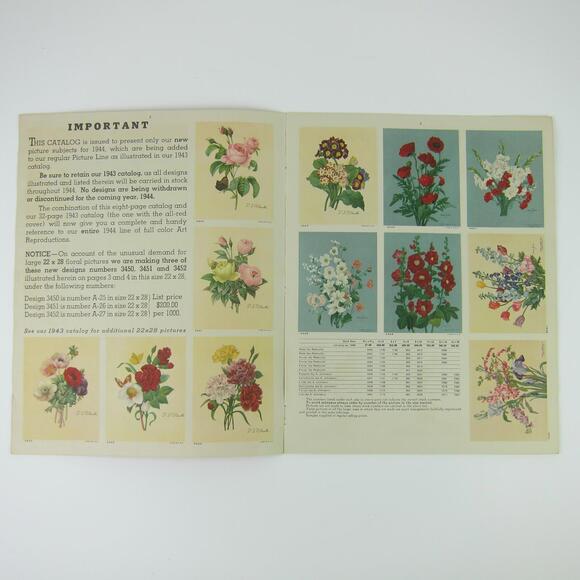 Joseph Hoover & Sons Company Philadelphia Art Reproductions Catalog Vintage 1944 - Picture 2 of 12